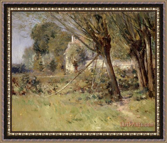 Theodore Robinson Willows Framed Painting