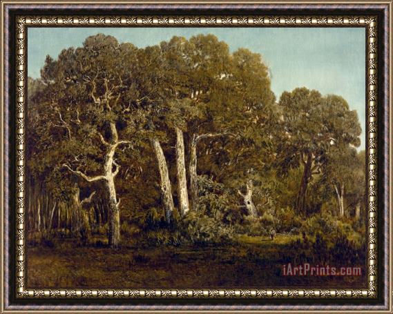 Theodore Rousseau The Great Oaks of Old Bas BrŽeau Framed Painting