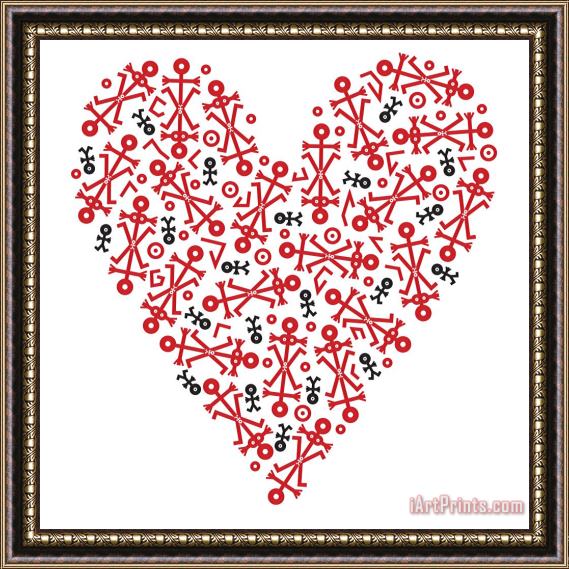 Thisisnotme Heart Icon Framed Painting