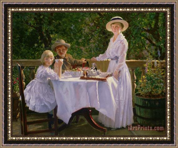 Thomas Barrett Summer Afternoon Tea Framed Painting