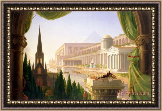 Thomas Cole Architect's Dream Framed Painting