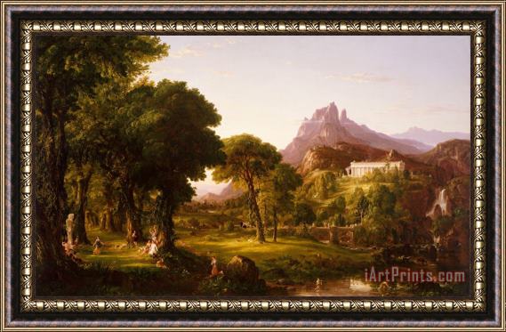 Thomas Cole Dream of Arcadia Framed Painting