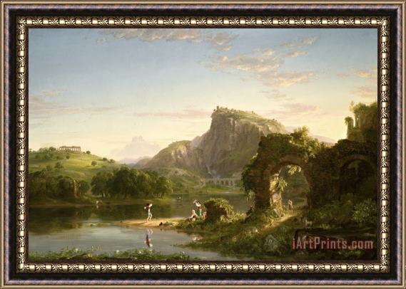 Thomas Cole L'allegro Framed Painting