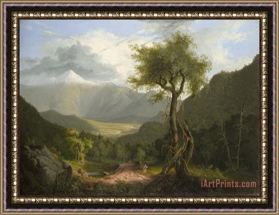 Thomas Cole View in The White Mountains Framed Painting