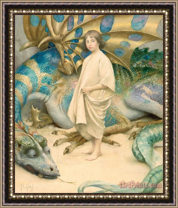 Thomas Cooper Gotch The Child in the World Framed Print