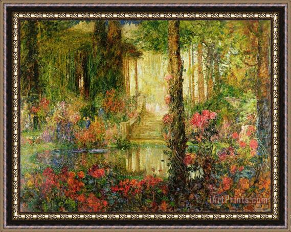Thomas Edwin Mostyn The Garden of Enchantment Framed Painting