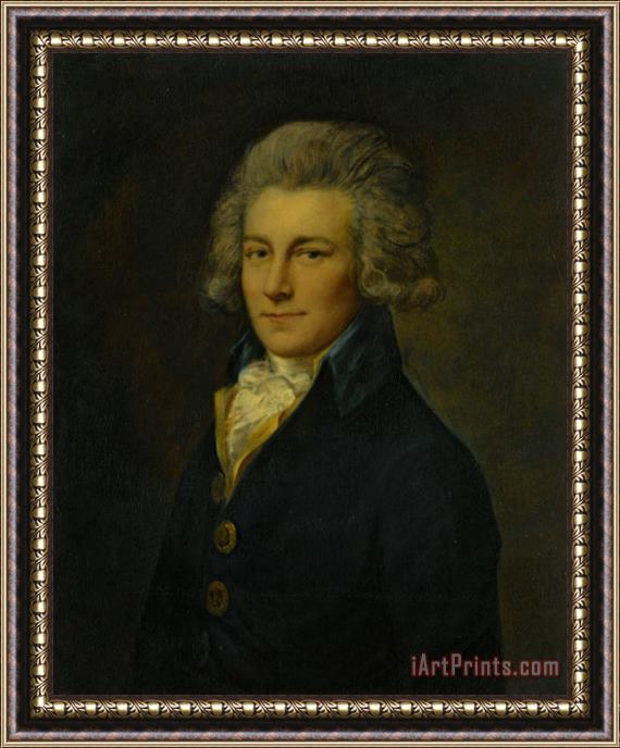 Thomas Gainsborough Portrait of Peter Godfrey of Old Hall East Bergholt Suffolk Framed Painting