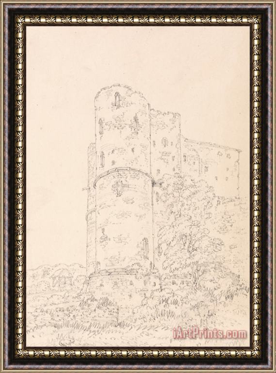 Thomas Girtin Saltwood Castle, Kent Framed Painting