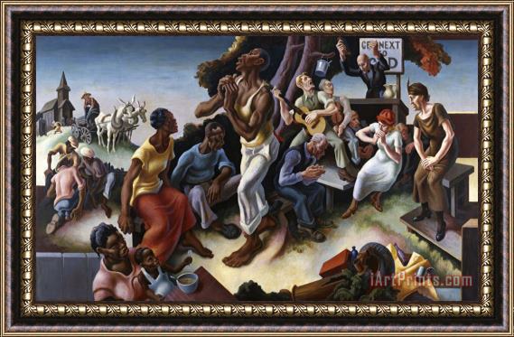 Thomas Hart Benton The Arts of Life in America: Arts of The South Framed Print