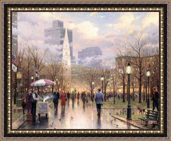 Thomas Kinkade Boston Framed Painting