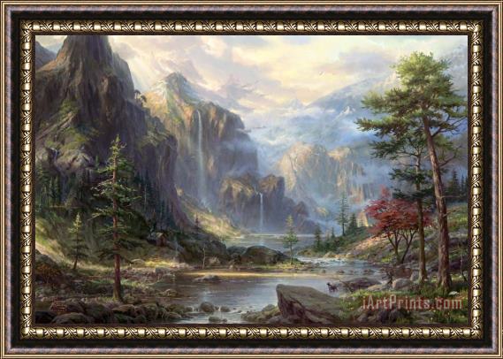 Thomas Kinkade High Country Wilderness Framed Print