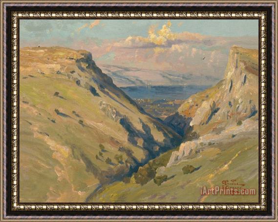 Thomas Kinkade Mount Arbel Framed Painting