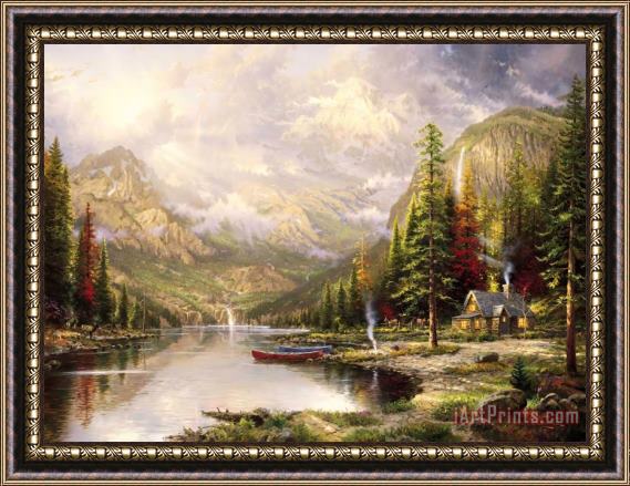Thomas Kinkade Mountain Majesty Framed Print