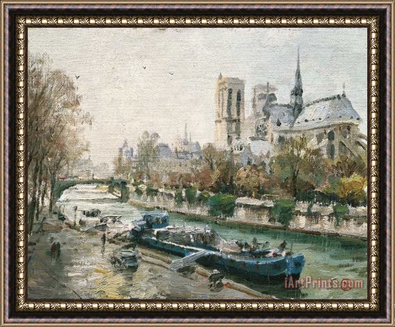 Thomas Kinkade Notre Dame, Paris Framed Print