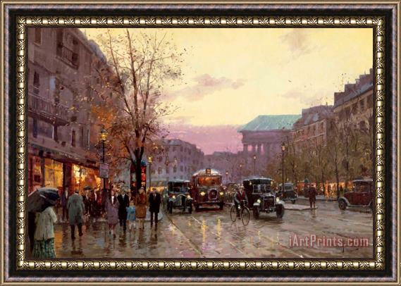 Thomas Kinkade Paris Twilight Framed Painting