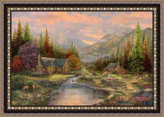 Thomas Kinkade Sierra Paradise Framed Painting