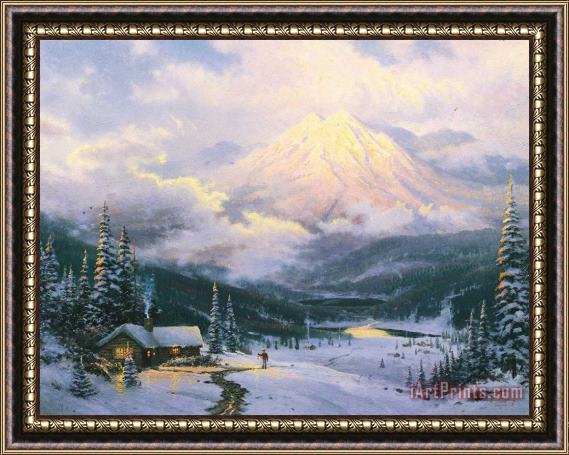 Thomas Kinkade The Warmth of Home Framed Painting