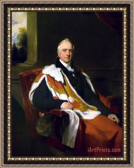 Thomas Lawrence Portrait of Baron Bexley Framed Print