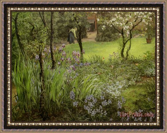 Thomas Matthews Rooke A London Garden Framed Painting