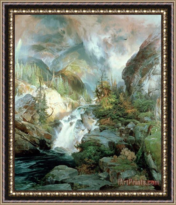 Thomas Moran Children of the Mountain Framed Painting