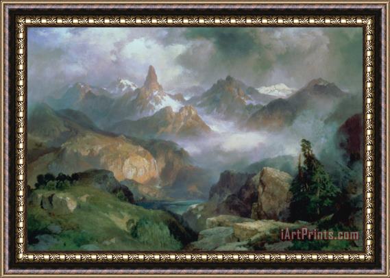 Thomas Moran Index Peak Framed Painting