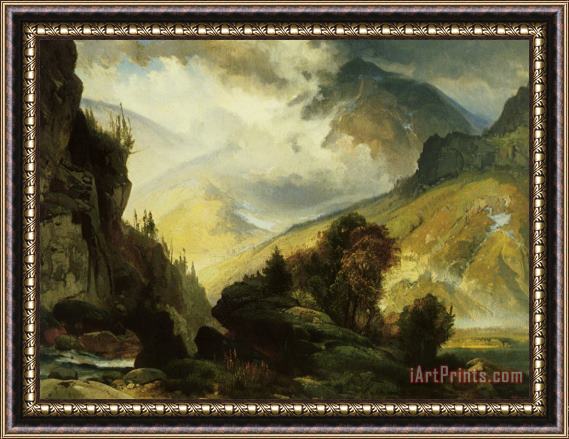 Thomas Moran The White Mountains Framed Painting