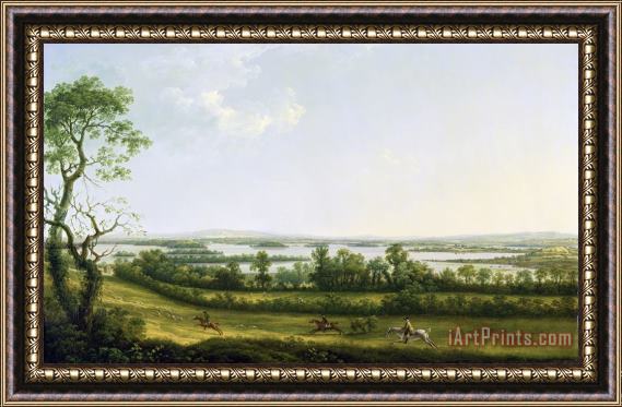 Thomas Roberts Lough Erne from Knock Ninney - with Bellisle in the Distance Framed Print