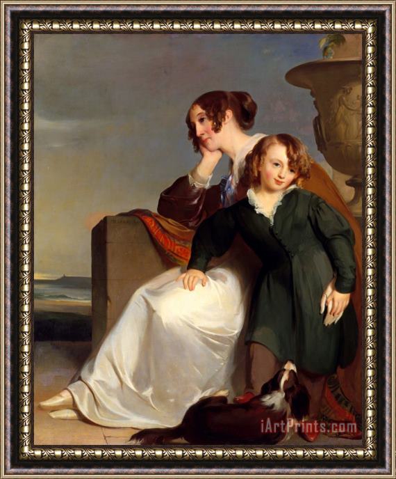 Thomas Sully Mother And Son Framed Painting
