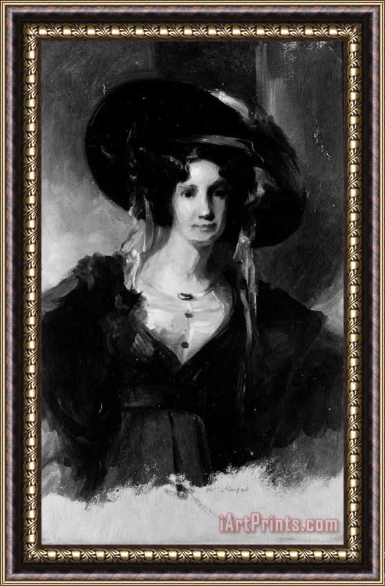 Thomas Sully Mrs. Huges Framed Painting