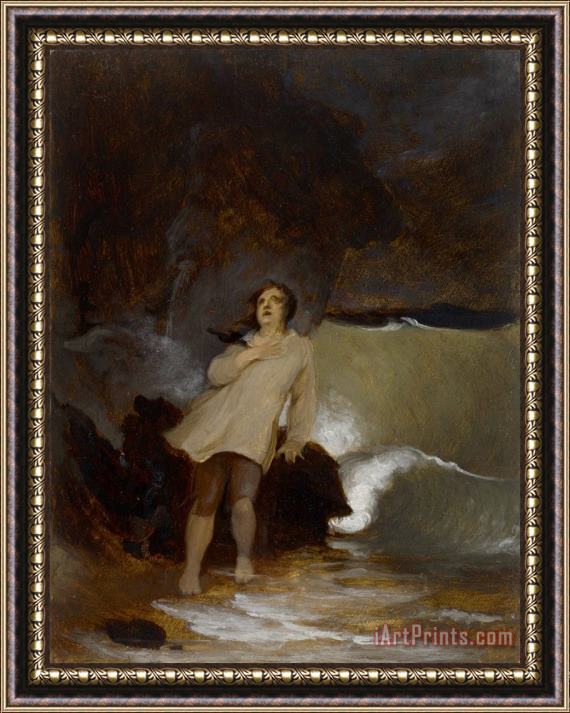 Thomas Sully The Shipwreck of Robinson Crusoe Framed Print