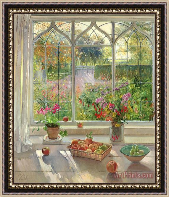 Timothy Easton Autumn Fruit And Flowers Framed Print