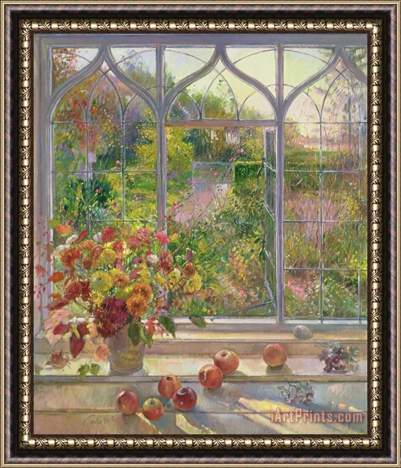 Timothy Easton Autumn Windows Framed Painting