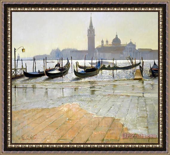 Timothy Easton Venice at Dawn Framed Painting