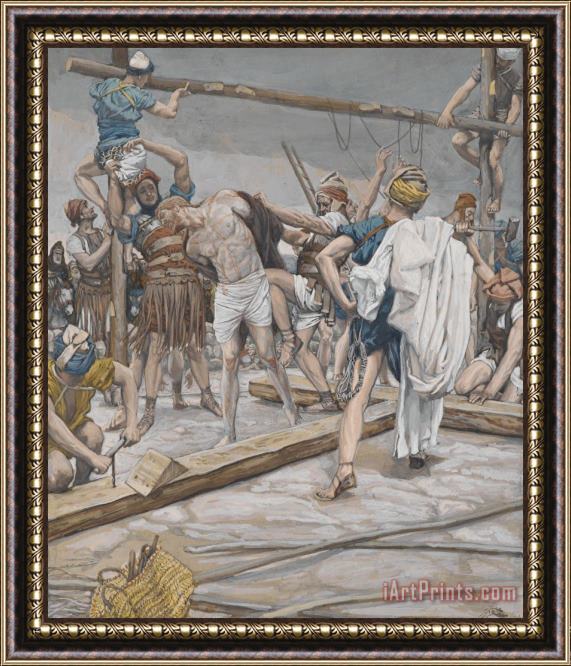 Tissot Jesus Stripped of His Clothing Framed Print