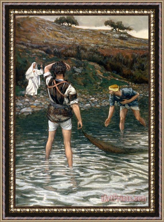 Tissot The Calling of Saint Peter and Saint Andrew Framed Painting