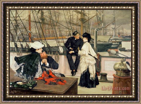 Tissot The Captain and the Mate Framed Painting
