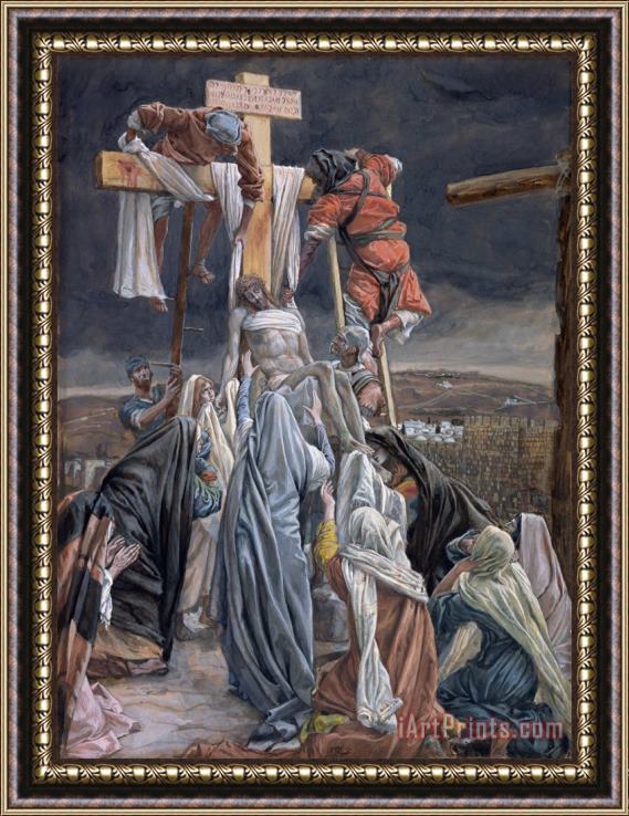 Tissot The Descent from the Cross Framed Painting