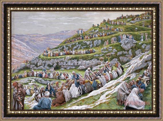Tissot The Miracle of the Loaves and Fishes Framed Painting