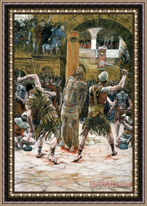 Tissot The Scourging Framed Painting