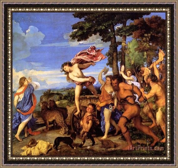 Titian Bacchus And Ariadne Framed Print