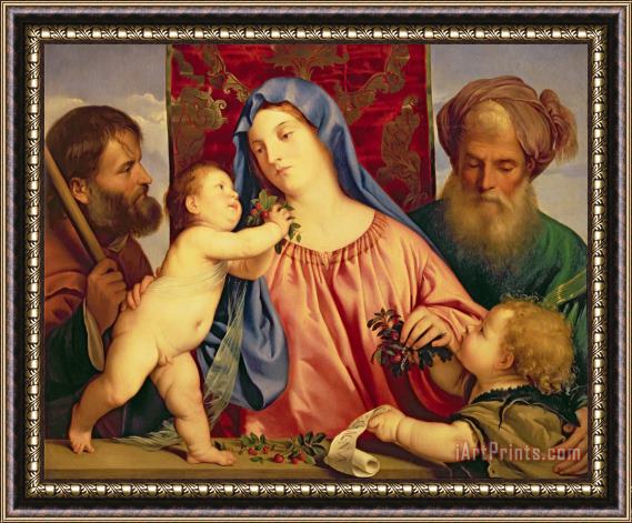 Titian Madonna of the Cherries with Joseph Framed Print