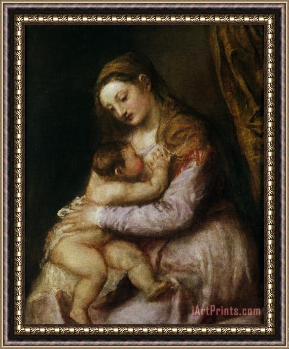Titian The Virgin And Child Framed Print