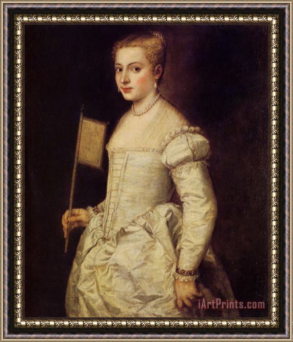 Titian Woman in White Framed Print