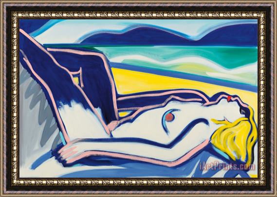 Tom Wesselmann Blue Nude Claire No. 1, 2000 Framed Painting