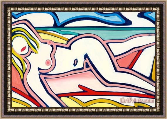 Tom Wesselmann Blue Nude Drawing, 2000 Framed Painting