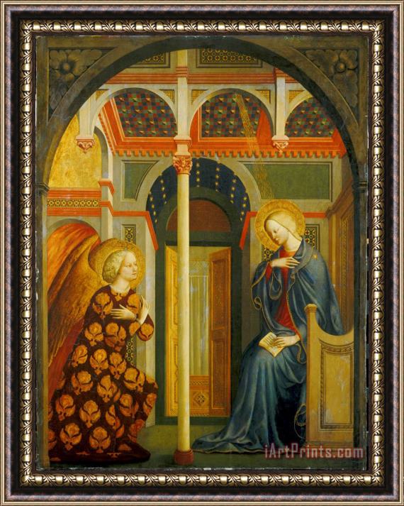 Tommaso Masolino da Panicale The Annunciation Framed Painting
