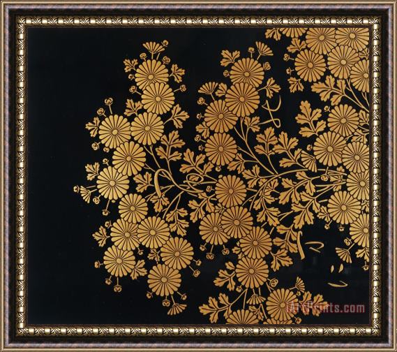 Uematsu Hobi Chrysanthemums Framed Painting