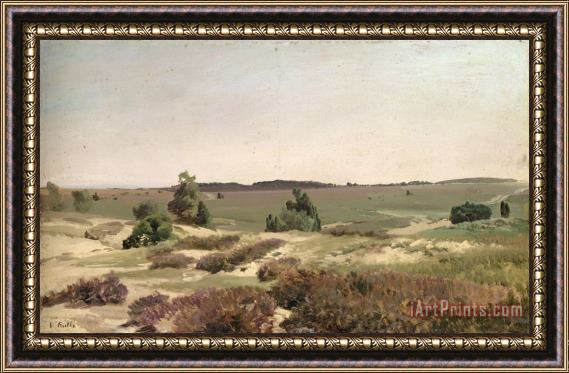 Valentin Ruths The Heath near Wilsede Framed Painting