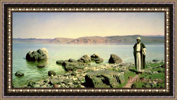 Vasilij Dmitrievich Polenov At the Sea of Galilee Framed Painting