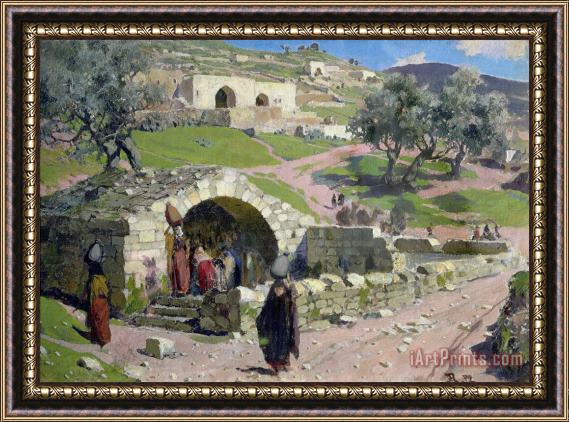 Vasilij Dmitrievich Polenov The Virgin Spring in Nazareth Framed Print